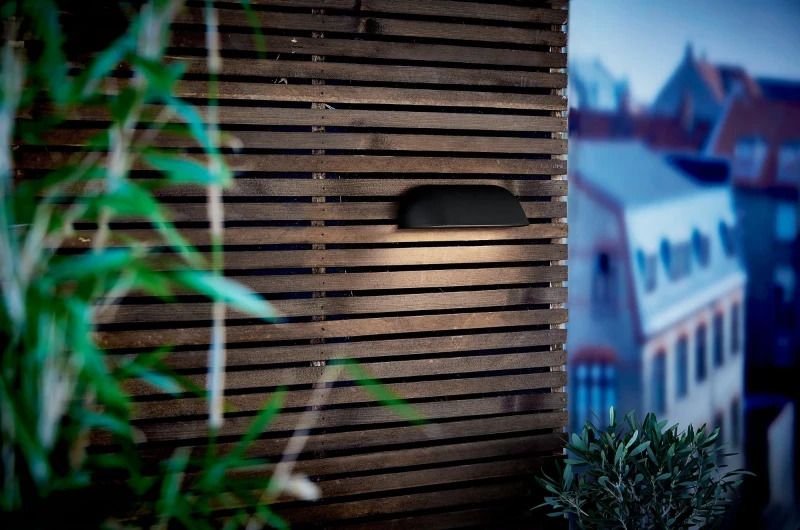 Nordlux Front LED Wandlamp | 9.8W 3000K 650lm 830 | ip44 | Zwart