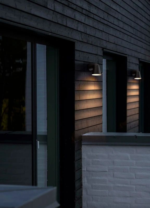 Nordlux Front LED Wandlamp | 1x GU10 Max 28W | ip44 | Dimbaar | Zwart