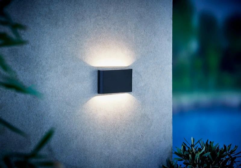 Nordlux Kinver LED Wandlamp | 8.5W 3000K 285lm 830 | ip44 | Zwart