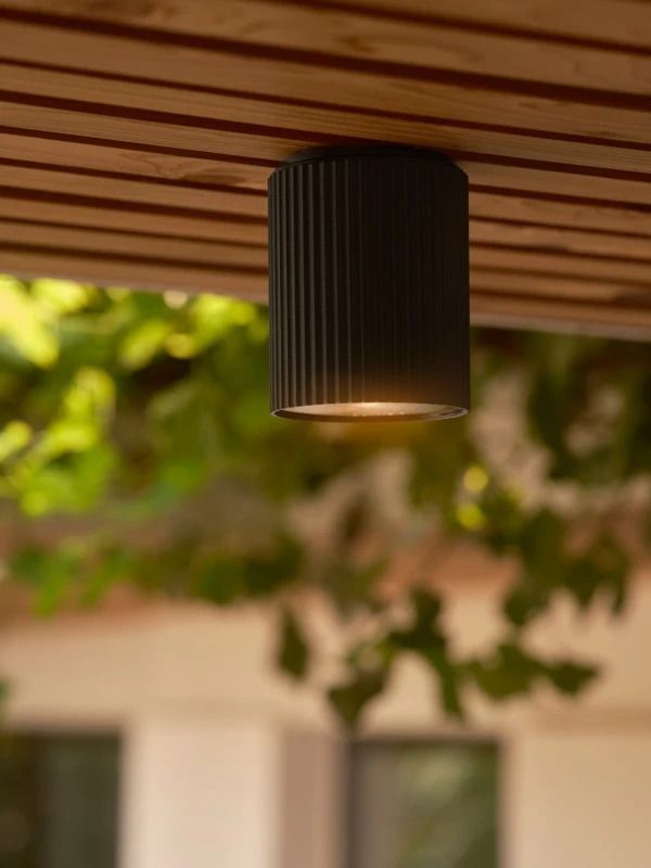Nordlux Kyklop LED Plafondlamp | 1x GU10 Max 15W | ip54 | Dimbaar | Zwart