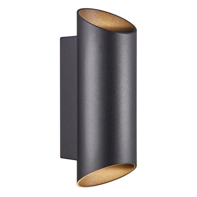 Nordlux Nico LED Wandlamp | 2x GU10 Max 35W | ip44 | Dimbaar | Zwart