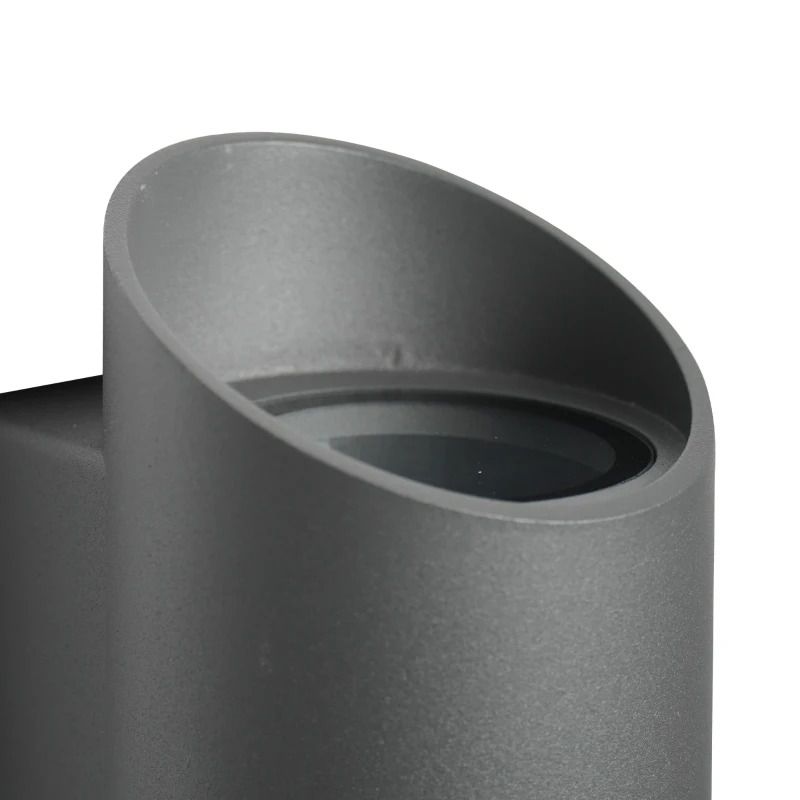 Nordlux Nico LED Wandlamp | 2x GU10 Max 35W | ip44 | Dimbaar | Zwart
