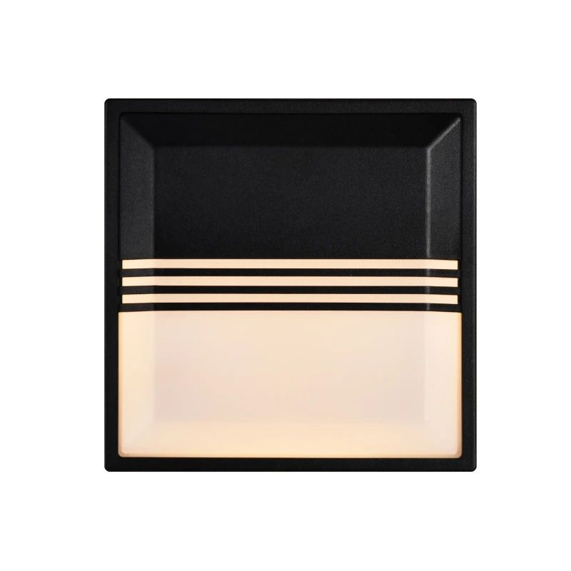Nordlux Oliver LED Wandlamp | 9W 2700K 600lm 827 | ip44 | Zwart