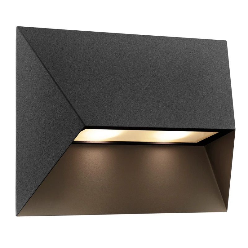 Nordlux Pontio LED Wandlamp | 2x GU10 Max 25W | ip44 | Dimbaar | Zwart