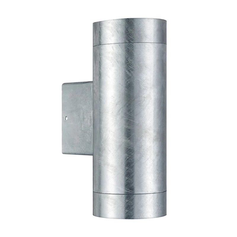 Nordlux Tin LED Wandlamp | 2x GU10 Max 28W | ip54 | Dimbaar | Zilver