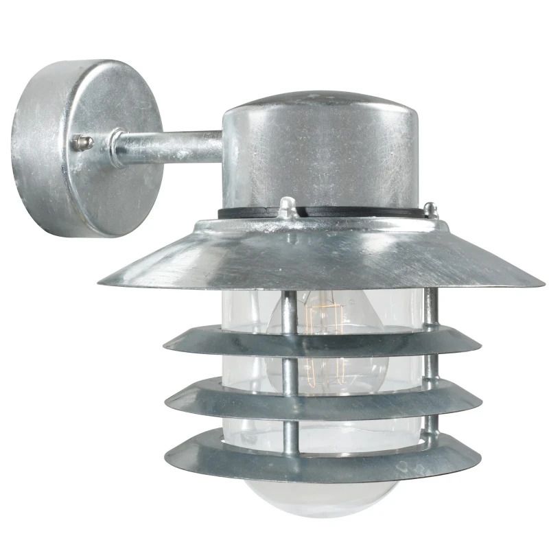 Nordlux Vejers LED Wandlamp | 1x E27 Max 60W | ip44 | Dimbaar | Zilver