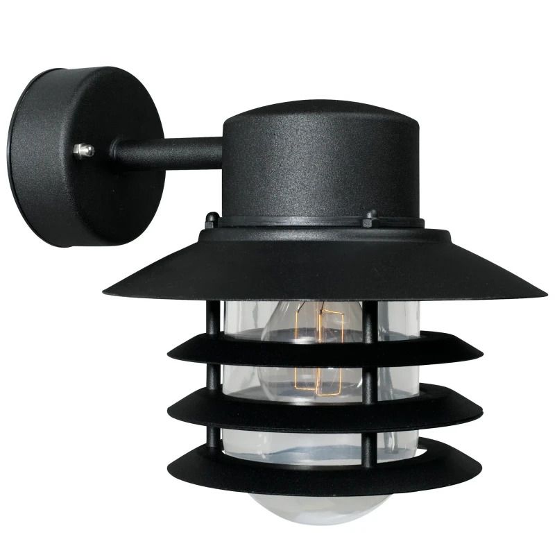 Nordlux Vejers LED Wandlamp | 1x E27 Max 60W | ip44 | Dimbaar | Zwart