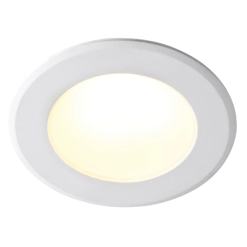 Nordlux Birla Ø95mm LED Inbouwspot | 7W 3000K 600lm 830 | Dimbaar | Wit