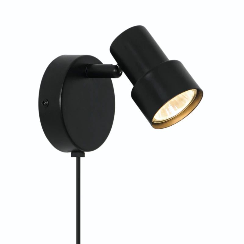 Nordlux Boston LED Wandlamp | 1x GU10 Max 5W | Dimbaar | Zwart
