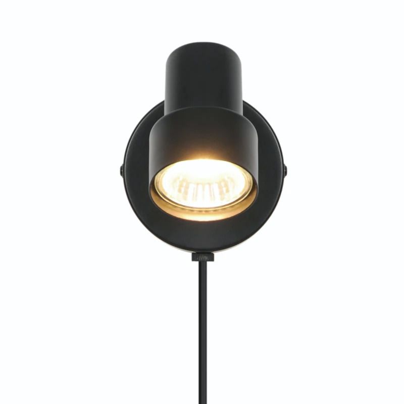 Nordlux Boston LED Wandlamp | 1x GU10 Max 5W | Dimbaar | Zwart