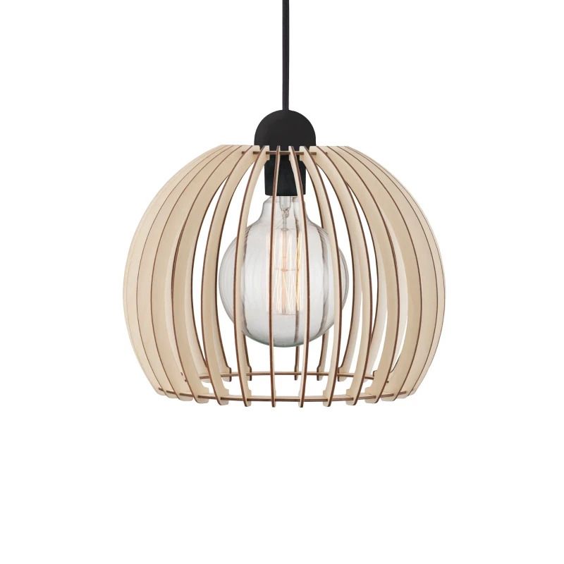 Nordlux Chino LED Hanglamp | 1x E27 Max 60W | Dimbaar | Bruin