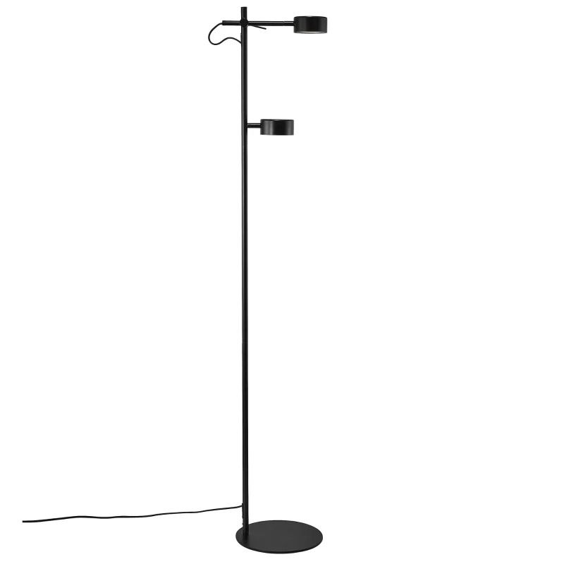 Nordlux Clyde LED Vloerlamp | 8W 2700K 350lm 827 | Dimbaar | Zwart