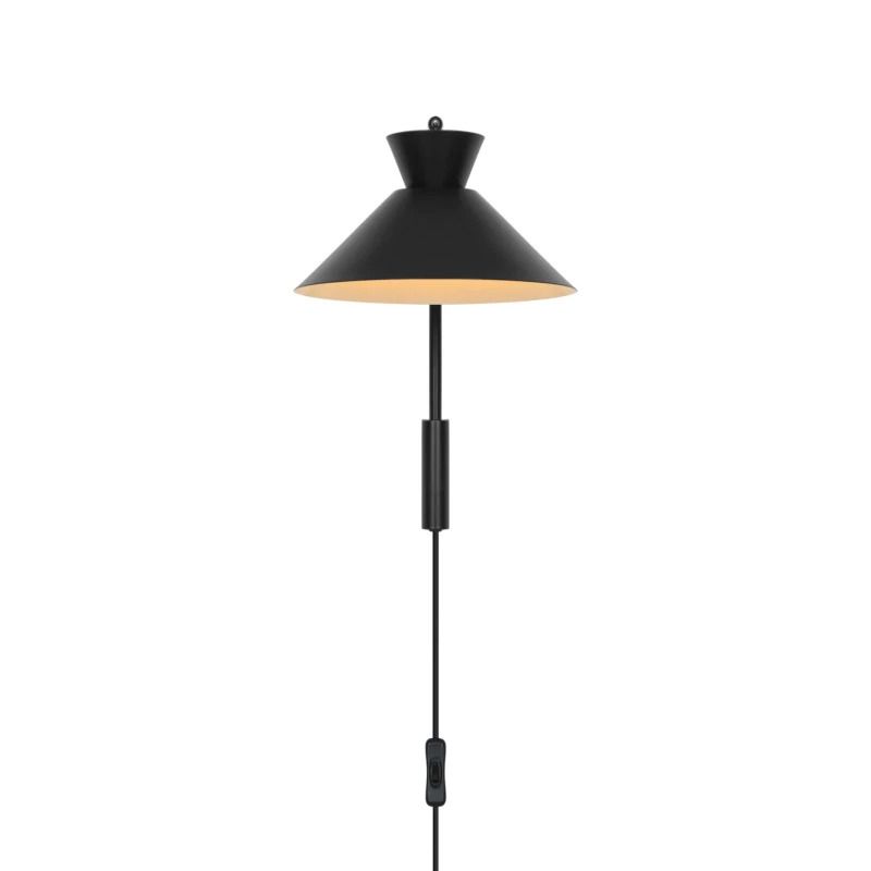 Nordlux Dial LED Wandlamp | 1x E27 Max 10W | Dimbaar | Zwart