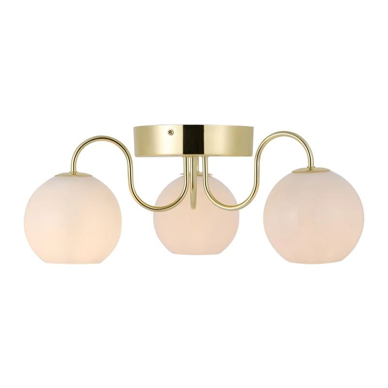 Nordlux Franca LED Plafondlamp | 3x E14 Max 40W | Dimbaar | Goud