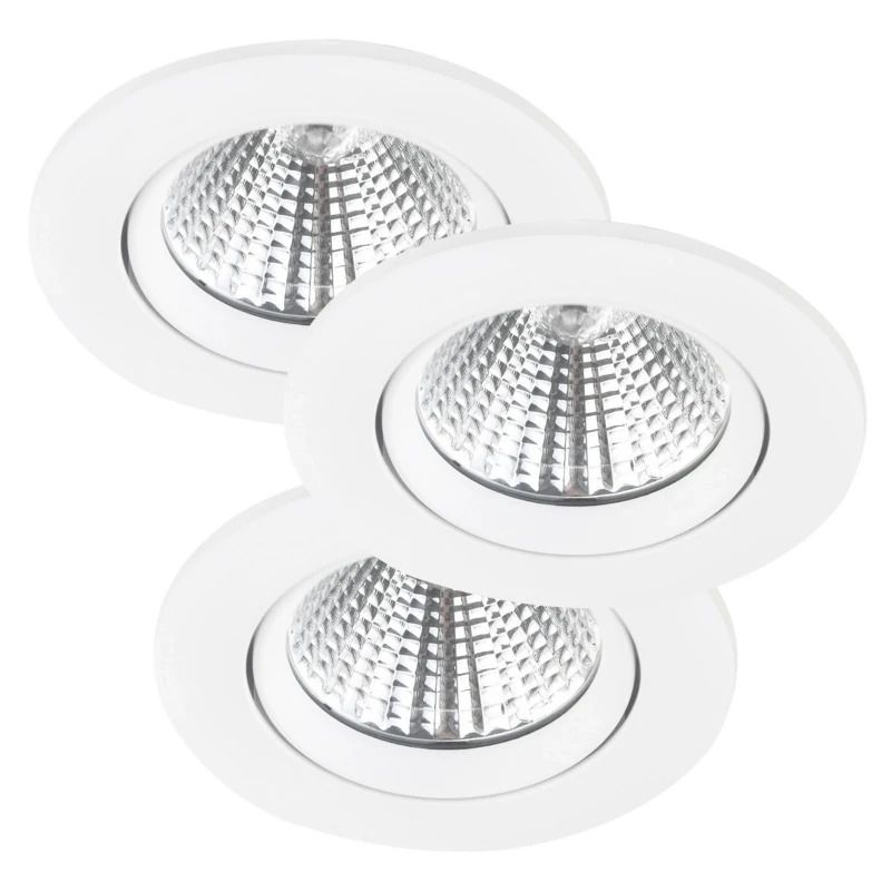 Nordlux Fremont Ø85mm LED Inbouwspot | 4.5W 2700K 345lm 827 | Dimbaar | Wit