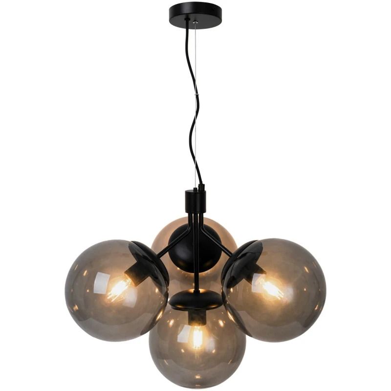 Nordlux Ivona LED Hanglamp | 4x E27 Max 28W | Dimbaar | Zwart