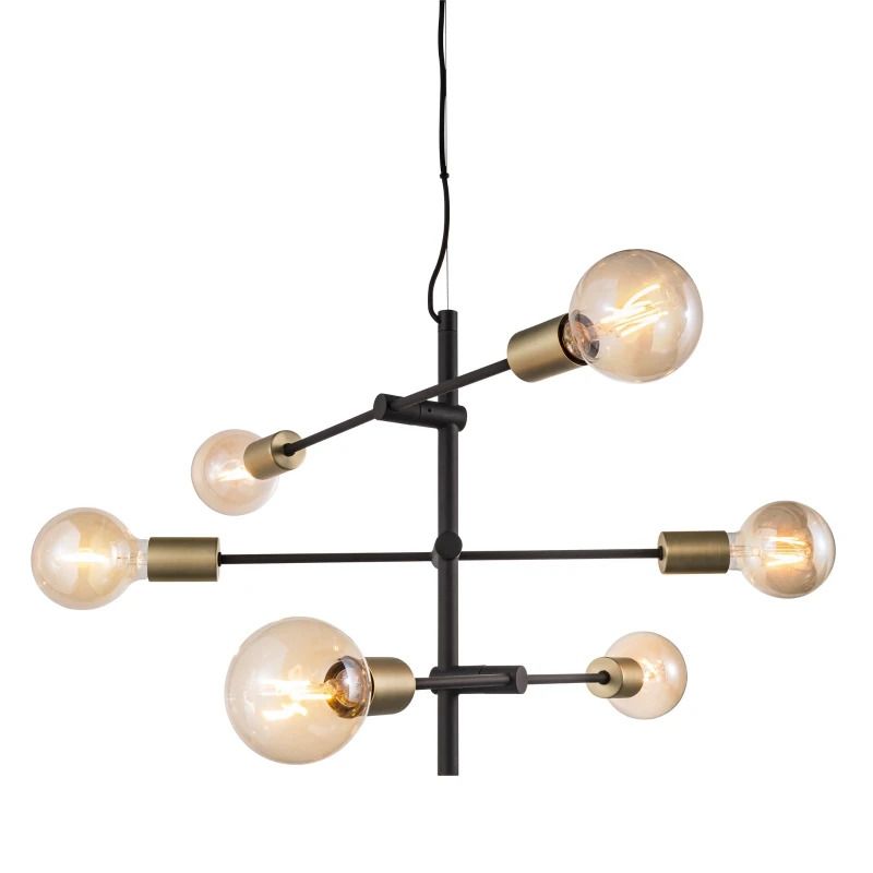 Nordlux Josefine LED Hanglamp | 6x E27 Max 25W | Dimbaar | Zwart