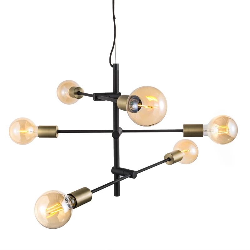 Nordlux Josefine LED Hanglamp | 6x E27 Max 25W | Dimbaar | Zwart