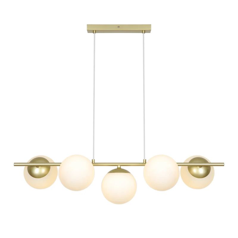 Nordlux Lilly LED Hanglamp | 5x E14 Max 10W | Dimbaar | Messing