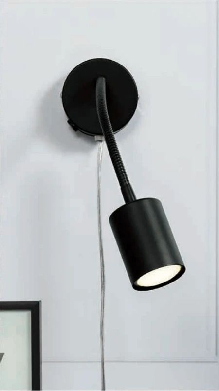 Nordlux Explore LED Wandlamp | 1x GU10 Max 7W | Dimbaar | Zwart