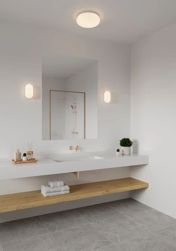 Nordlux Foam LED Plafondlamp | 2x E27 Max 55W | ip44 | Dimbaar | Wit