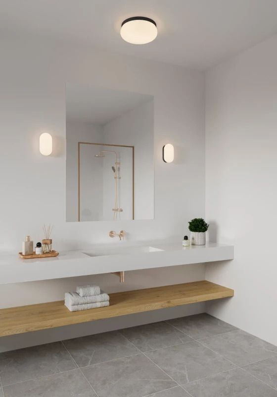 Nordlux Foam LED Plafondlamp | 2x E27 Max 55W | ip44 | Dimbaar | Zwart
