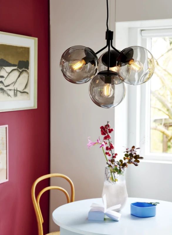 Nordlux Ivona LED Hanglamp | 4x E27 Max 28W | Dimbaar | Zwart