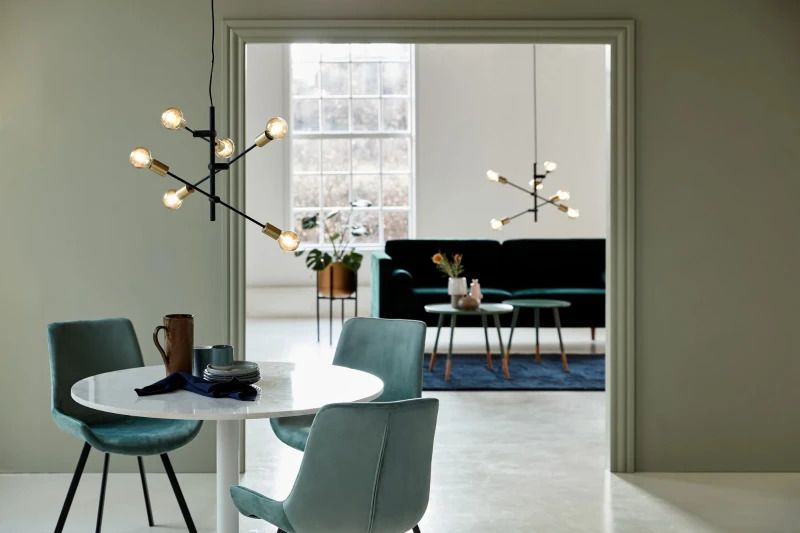 Nordlux Josefine LED Hanglamp | 6x E27 Max 25W | Dimbaar | Zwart