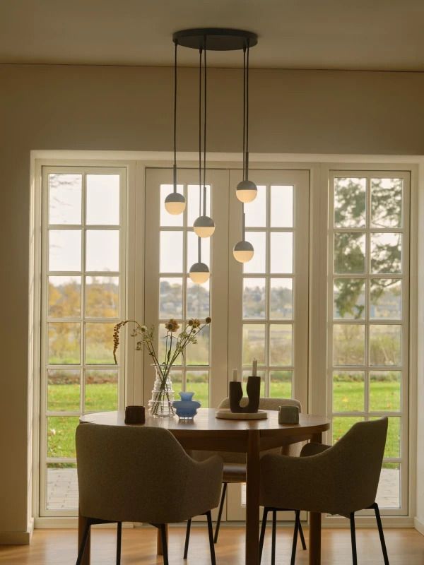 Nordlux Luana 5-Exits Canopy | Zwart