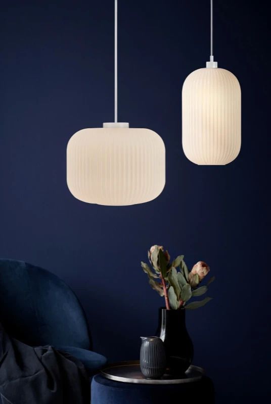 Nordlux Milford LED Hanglamp | 1x E27 Max 40W | Dimbaar | Wit