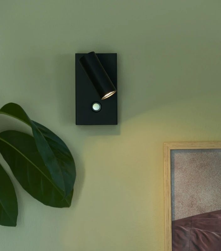 Nordlux Omari LED Wandlamp | 3.2W 2700K 320lm 827 | Dimbaar | Zwart