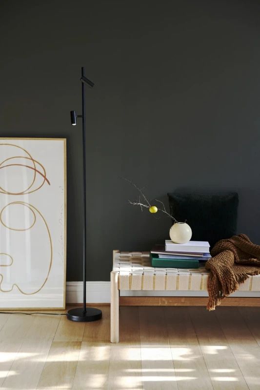 Nordlux Omari LED Vloerlamp | 6.4W 2700K 320lm 827 | Dimbaar | Zwart