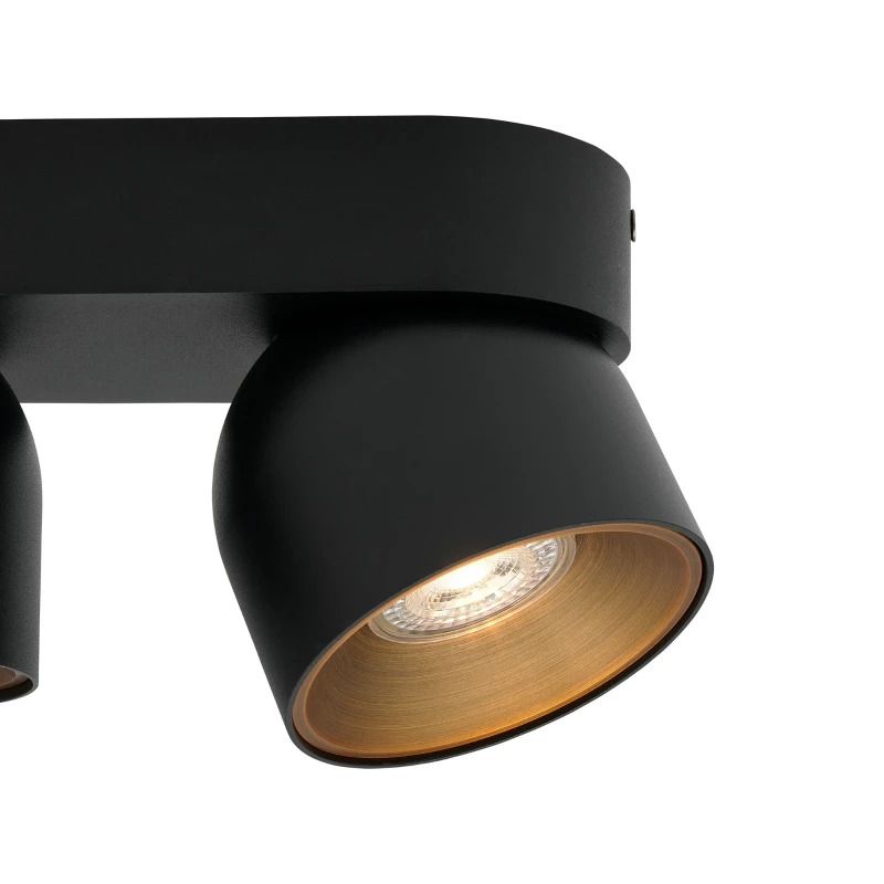 Nordlux Pitcher LED Opbouwspot | 2x GU10 Max 10W | Dimbaar | Zwart