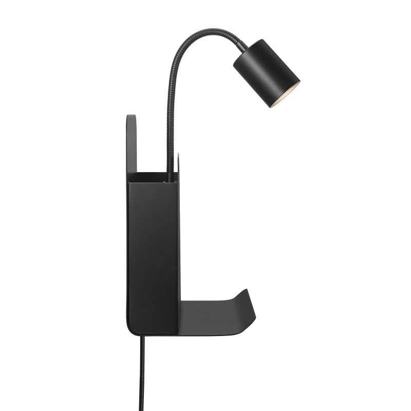 Nordlux Roomi LED Wandlamp | 1x GU10 Max 8W | Dimbaar | Zwart