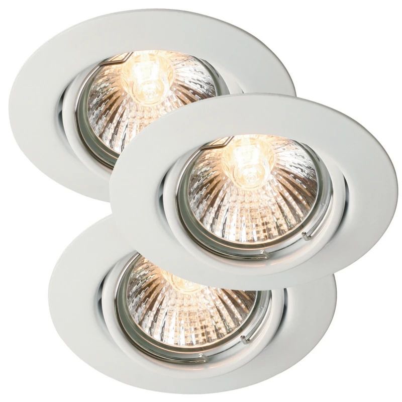 Nordlux Triton Ø90mm LED Inbouwspot | 3x GU10 Max 8W | Dimbaar | Wit