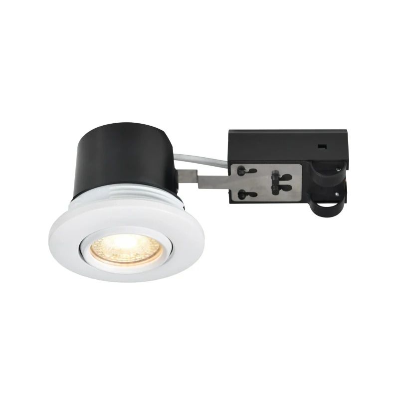 Nordlux Umberto Ø79mm LED Inbouwspot | 1x GU10 Max 7.5W | ip44 | Dimbaar | Wit