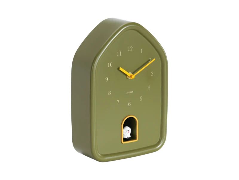 Karlsson Modern Doggy Wandklok | Ø29.1cm | Luxury groen