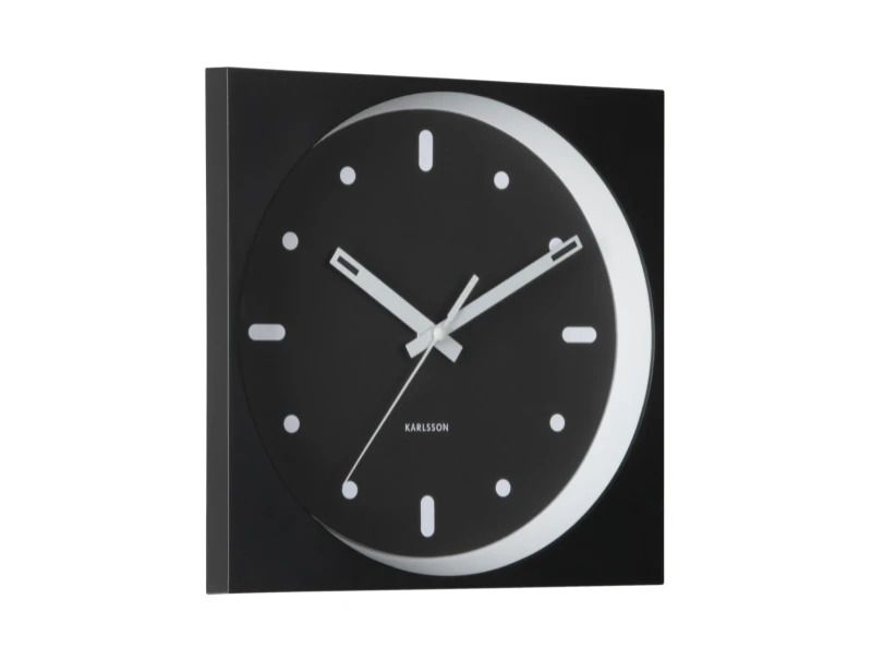 Karlsson Incesante Wandklok | Ø25cm | Zwart