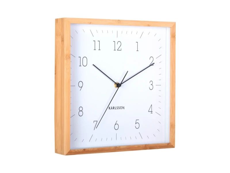 Karlsson Neat Cuadrado Wandklok | 29.2x29.2x4.5cm | Wit