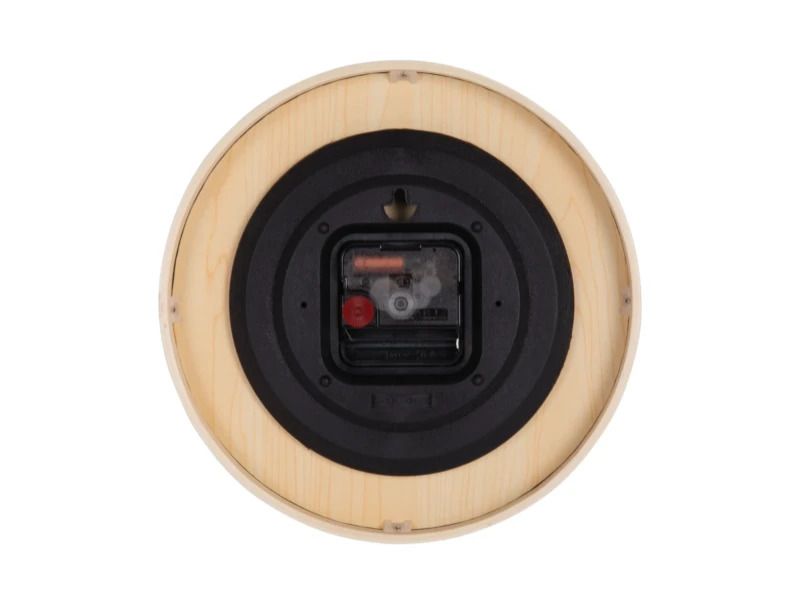 Karlsson Nervadura Wandklok | Ø22cm | Soft brown w. light hout