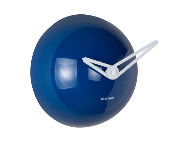 Karlsson Cool Retro Cap Wandklok | Ø15cm | Cobalt blauw