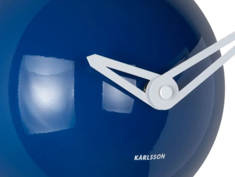 Karlsson Cool Retro Cap Wandklok | Ø15cm | Cobalt blauw