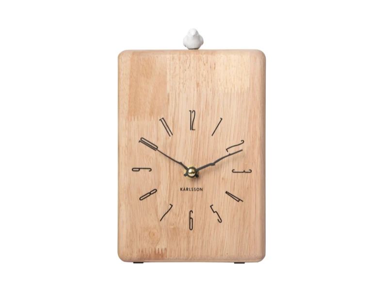 Karlsson Rama Cuckoo Wandklok | Met Koekoeksklok | 14x20x6cm | Light hout