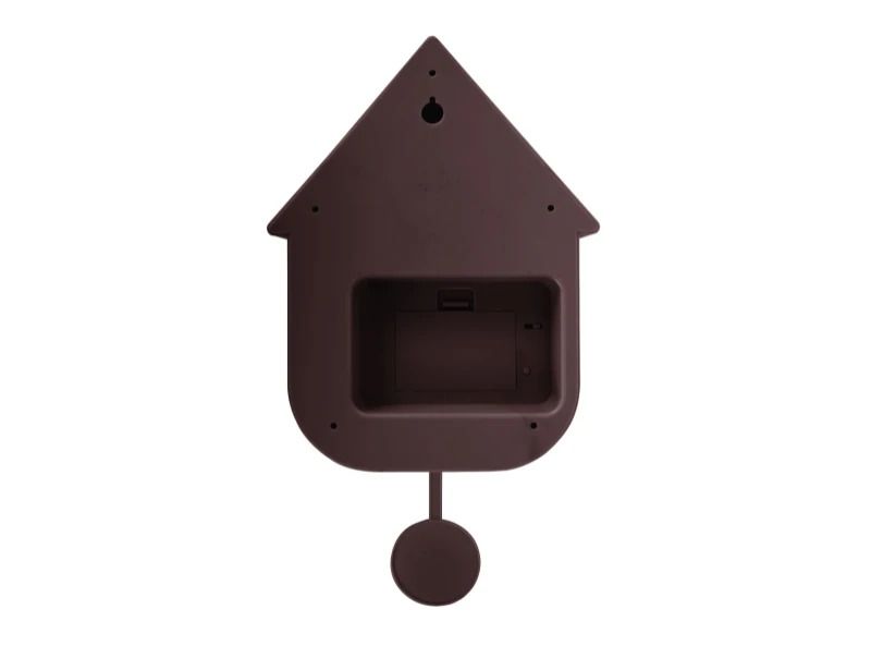 Karlsson Modern Cuckoo Wandklok | Met Koekoeksklok | 21.5x41x8.5cm | Earth bruin
