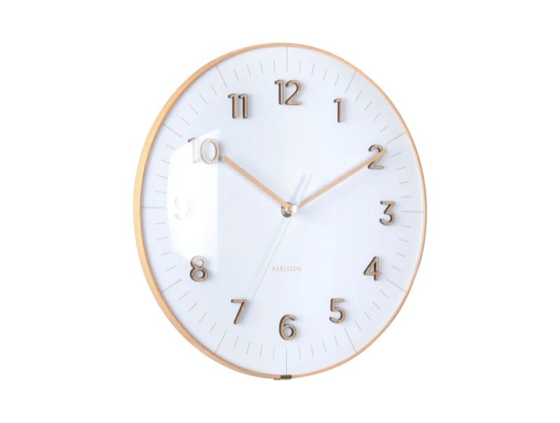 Karlsson Esencia Dome Wandklok | Ø30cm | Wit