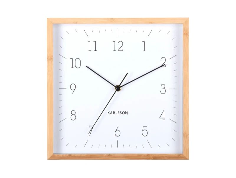 Karlsson Neat Cuadrado Wandklok | 29.2x29.2x4.5cm | Wit