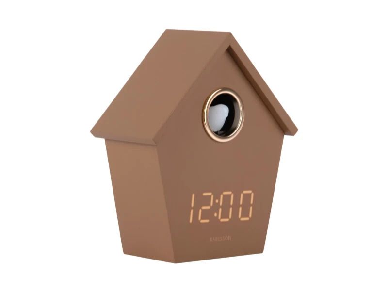 Karlsson Riqueza Cuckoo LED Wekker | Met Koekoeksklok | 13x15.3x6.8cm