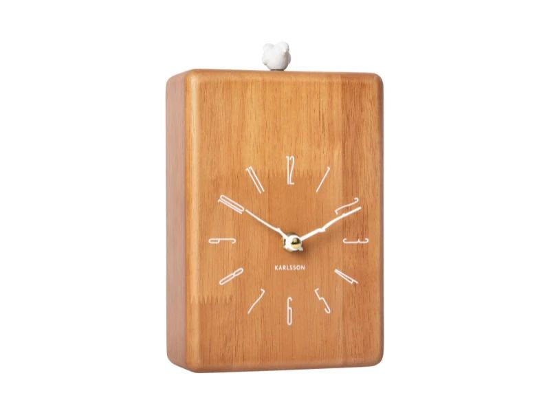 Karlsson Rama Cuckoo Wandklok | Met Koekoeksklok | 14x20x6cm | Dark hout
