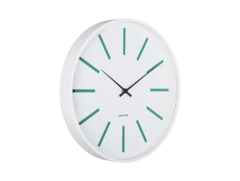 Karlsson Arruga Retro Wandklok | Ø40cm | Retro green w. wit