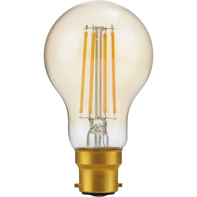 SPL B22d LED Lamp | 4.7W Goud 2200K 220V/240V 922 | 360° Dimbaar